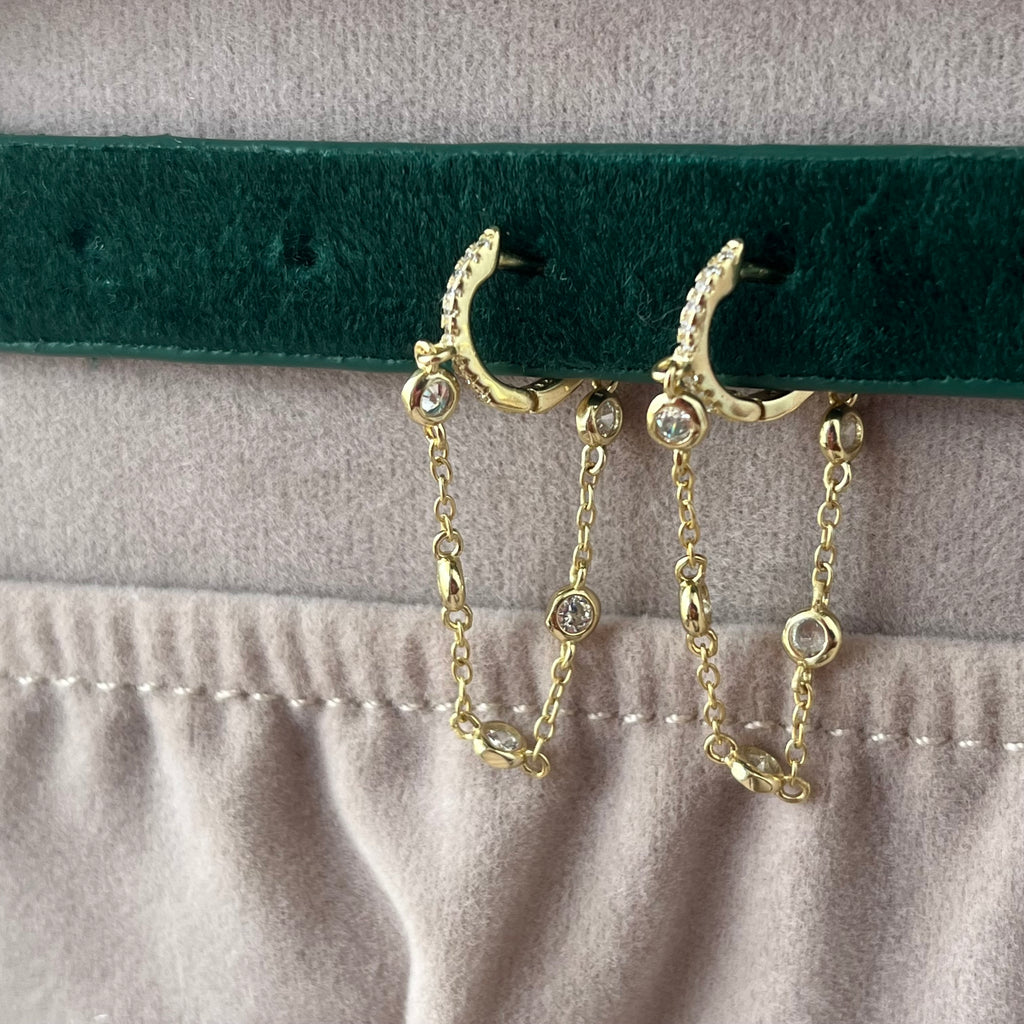 Aretes Hoops Circon