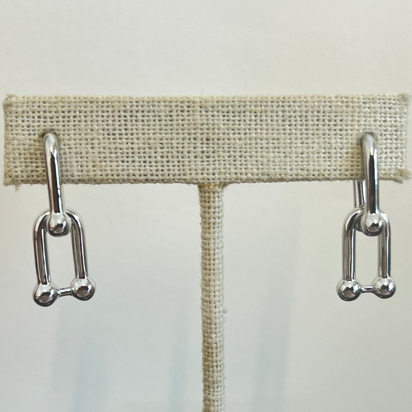 Aretes Rectangle Hoops Plata 925