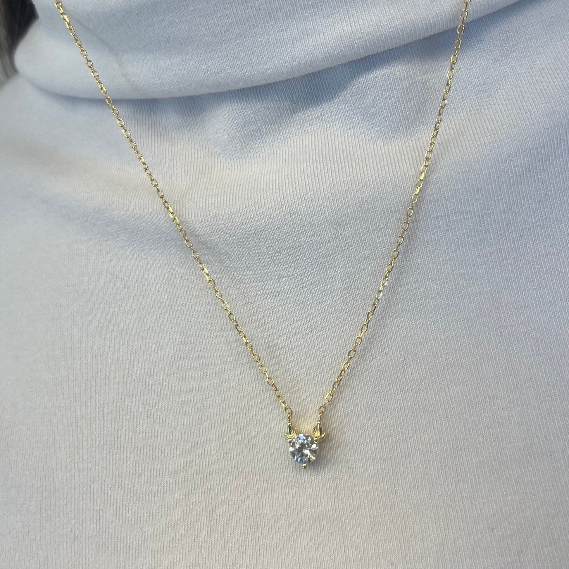 Collar de Plata Italiana con baño en oro