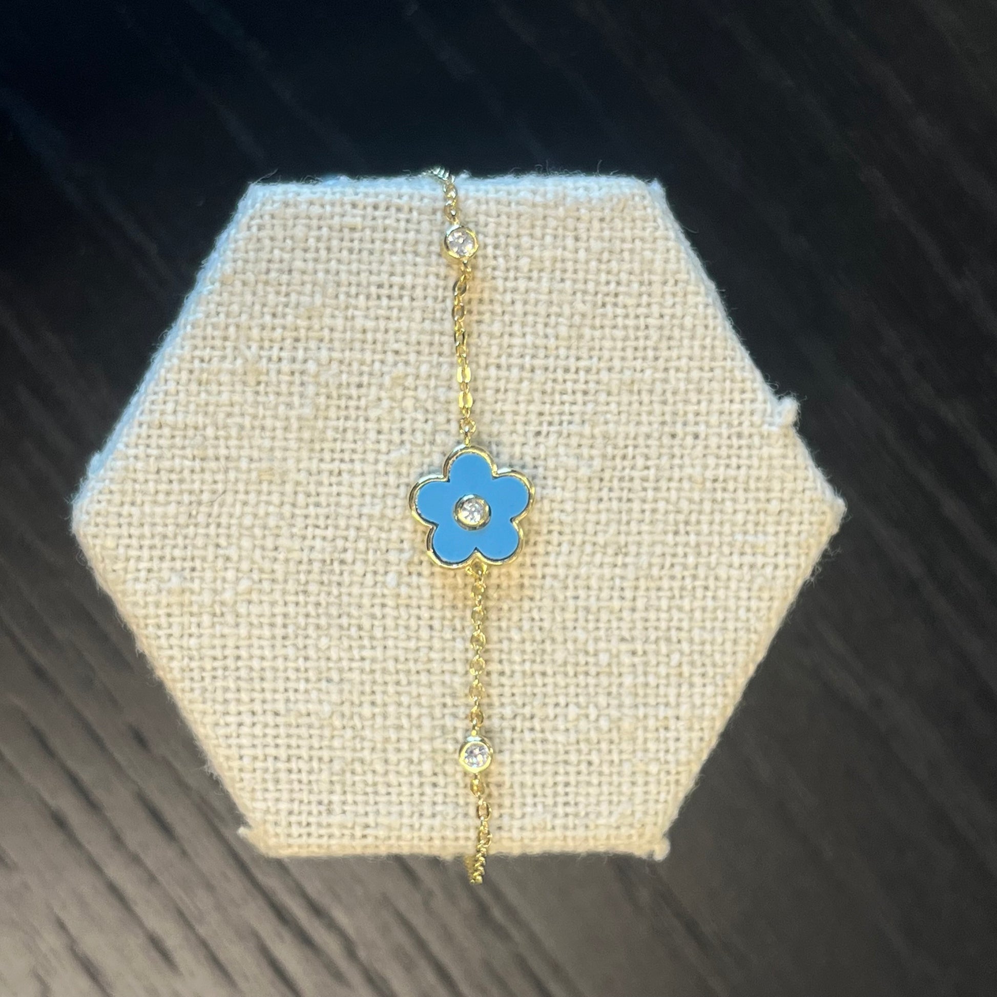 Pulsera Flower Turquesa