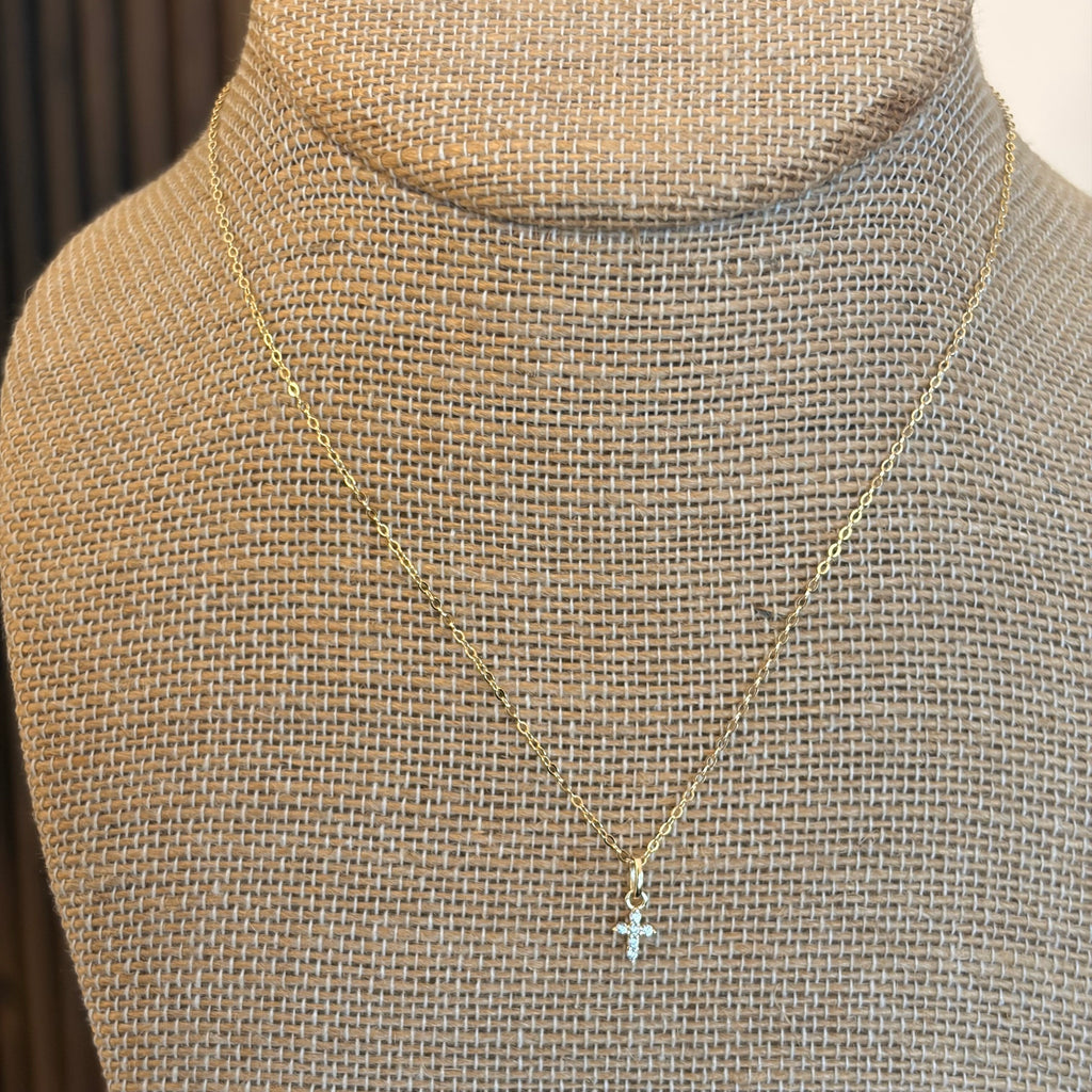 Collar Cross Mini Plata 925